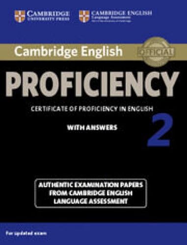 Cambridge English Proficiency 2 Student's Book with Answers: Authentic Examination Papers from Cambridge English Language Assessment (Cpe Practice Tests) von Cambridge University Press