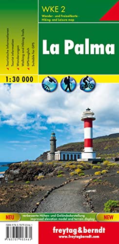 La Palma, Wanderkarte 1:30.000, WKE 2: GPS-tauglich, Wanderrouten, Radrouten (freytag & berndt Wander-Rad-Freizeitkarten) von FREYTAG-BERNDT UND ARTARIA
