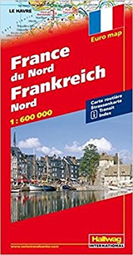 Hallwag Straßenkarten, Frankreich Nord: Mit Transit, Index (Hallwag Strassenkarten)