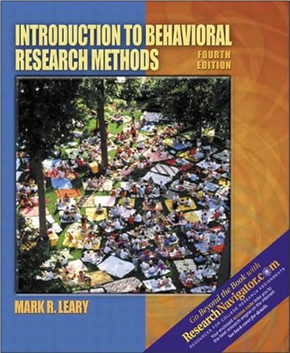 Introduction to Behavioral Research Methods von Pearson