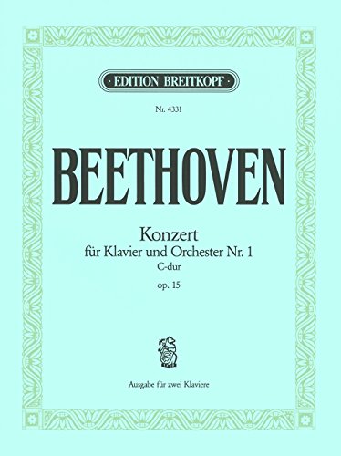 Klavierkonzert Nr.1 C-dur op. 15 - Ausgabe von Eugen d'Albert für 2 Klaviere (EB 4331) von Breitkopf & Hï¿½rtel