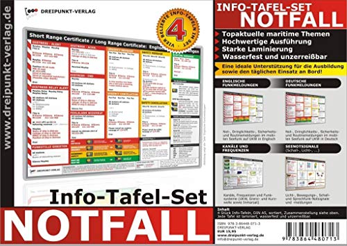 Info-Tafel-Set Notfall: 4 beliebte Info-Tafeln im Set (DIN A5) von Kompass