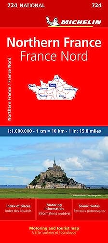 Michelin Frankreich Nord: Straßen- und Tourismuskarte 1: 1 000 000 (MICHELIN Nationalkarten)