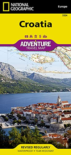National Geographic Adventure Travel Map Croatia: Sehenswürdigkeiten mit Naturschutzgebieten und historischen Attraktionen (National Geographic Adventure Map, Band 3324)