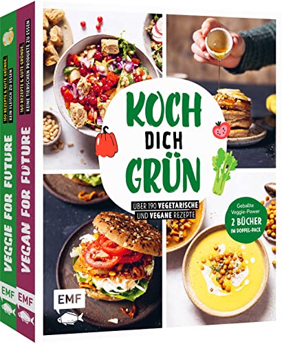 Koch dich grün!: Geballte Veggie-Power: 2 Bücher im Doppelpack – Über 170 vegetarische und vegane Rezepte und Tipps für eine gesunde Ernährung von Edition Michael Fischer / EMF Verlag