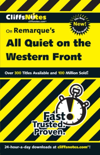 CliffsNotes On Remarque's All Quiet on the Western Front (CliffsNotes on Literature)