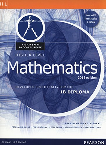 Pearson Baccalaureate Higher Level Mathematics second edition print and ebook bundle for the IB Diploma: Industrial Ecology (Pearson International Baccalaureate Diploma: International E)