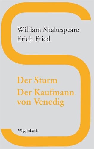 Der Sturm / Der Kaufmann von Venedig (Wagenbachs andere Taschenbücher) von Verlag Klaus Wagenbach