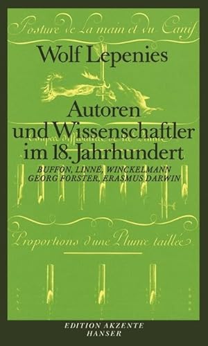 Autoren und Wissenschaftler im 18. Jahrhundert: Linné - Buffon - Winckelmann - Georg Forster - Erasmus Darwin von Hanser, Carl GmbH + Co.