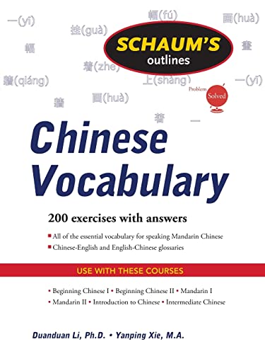 Schaum's Outline of Chinese Vocabulary (Schaum's Outline Series) von McGraw-Hill Education