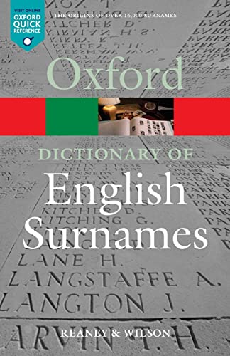 A Dictionary of English Surnames (Oxford Paperback Reference S) von Oxford University Press