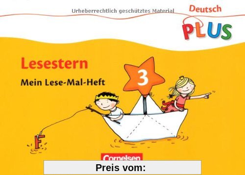 Deutsch plus - Grundschule - Lese-Mal-Hefte: Lesestern: Arbeitsheft 3