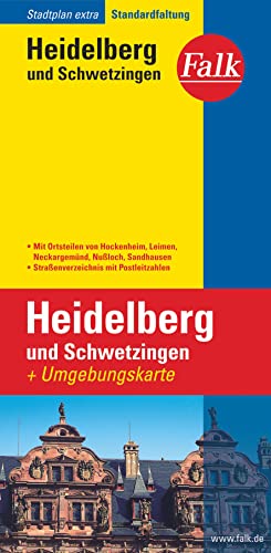 Falk Stadtplan Extra Standardfaltung Heidelberg / Schwetzingen