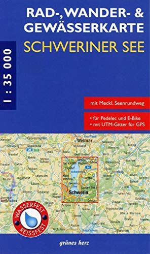 Rad-, Wander- und Gewässerkarte Schweiner See: Mit Klein Trebbow, Lübstorf, Bad Kleinen, Hohen Viecheln, Leezen, Crivitz. Mit UTM-Gitter für GPS. ... Rad-, Wander- und Gewässerkarten, 1:35.000)