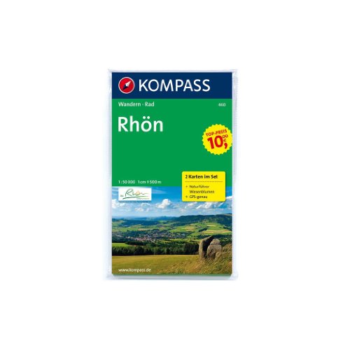 KOMPASS Wanderkarte Rhön: Wanderkarten-Set mit Aktiv Guide. GPS-genau. 1:50000