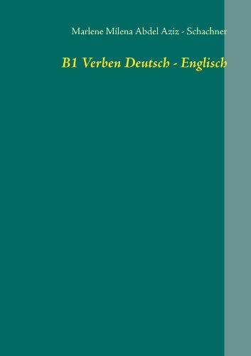 B1 Verben Deutsch - Englisch: Übung 4