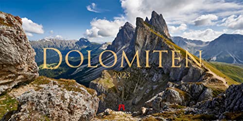 Dolomiten Kalender 2023, Wandkalender / Panoramakalender im Querformat (66x33 cm) - Landschaftskalender / Naturkalender, Italien, Südtirol von Ackermann Kunstverlag