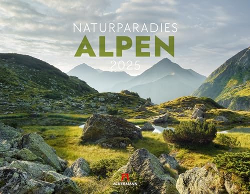 Naturparadies Alpen Kalender 2025, Wandkalender im Querformat (54x42 cm) - Natur- und Landschaftskalender - Berge - Deutschland - Österreich - Schweiz von Ackermann Kunstverlag