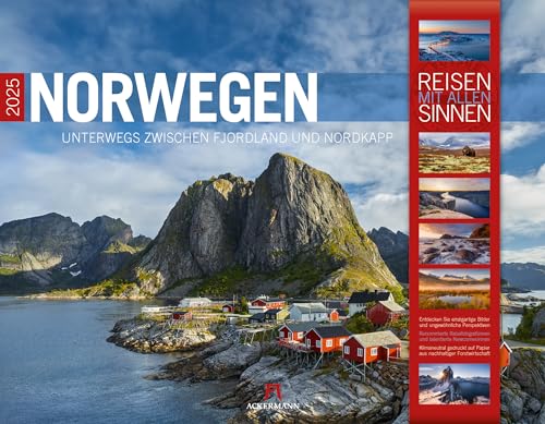 Norwegen Kalender 2025, Wandkalender im Querformat (54x42 cm) - Natur- und Landschaftskalender - Skandinavien - Lofoten - Nordeuropa von Ackermann Kunstverlag