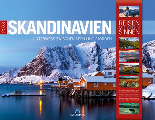 Skandinavien Kalender 2023, Wandkalender im Querformat (54x42 cm) - Reisekalender Norwegen, Schweden, Finnland, Dänemark und Island von Ackermann Kunstverlag