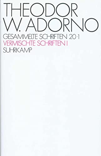 Gesammelte Schriften in 20 Bänden: Band 20. Vermischte Schriften. 2 Bände von Suhrkamp Verlag AG