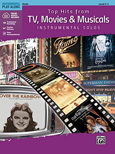 Top Hits from TV, Movies & Musicals Instrumental Solos - Violine (online audio): Violine, Buch & Online Audio/Software/PDF (Top Hits Instrumental Solos)