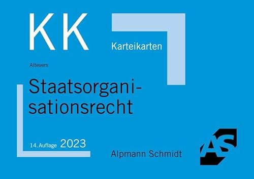 Karteikarten Staatsorganisationsrecht (Karteikarten Öffentliches Recht) von Alpmann Schmidt Verlag