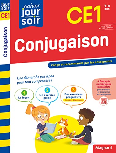 Conjugaison CE1 - Cahier Jour Soir: Conçu et recommandé par les enseignants