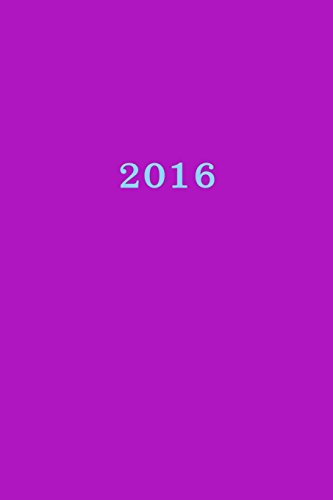 2016: Kalender/Terminplaner 1 Woche auf 2 Seiten, Format ca. A5, Cover lila von CREATESPACE