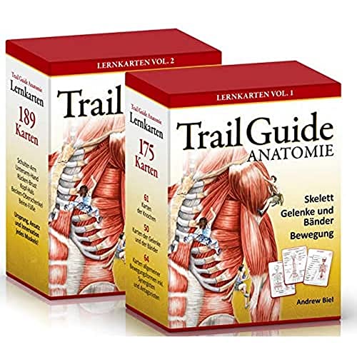 Trail Guide Anatomie: Lernkarten-Set Vol. 1 + Vol. 2 von KVM-Der Medizinverlag