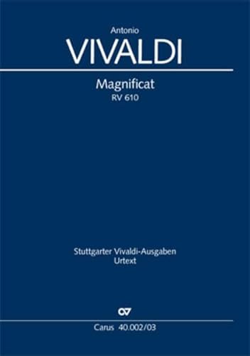 Magnificat (Klavierauszug): RV 610 / RV 611 von Carus Verlag