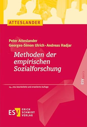Methoden der empirischen Sozialforschung (ESVbasics) von Schmidt, Erich