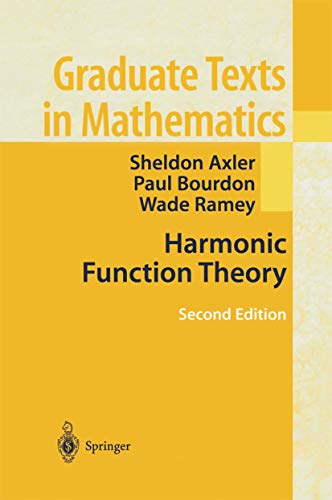 Harmonic Function Theory (Graduate Texts in Mathematics, 137, Band 137) von Springer