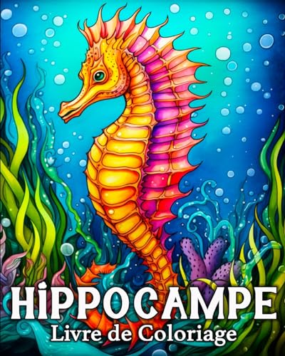 Hippocampe Livre de Coloriage: 50 Images D'hippocampes Mignons pour Lutter contre le Stress et se Détendre von Blurb