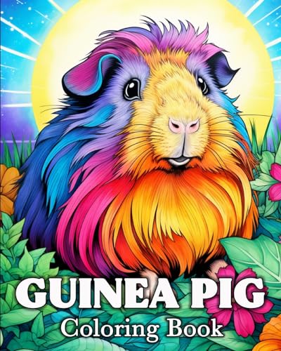 Guinea Pig Coloring Book: 50 Cute Images for Stress Relief and Relaxation von Blurb