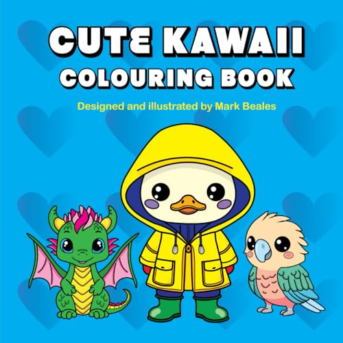 Cute Kawaii Colouring Book: 30 Easy to colour pictures suitable for all ages. Get comfy and creative with these cute character designs. von Independently published