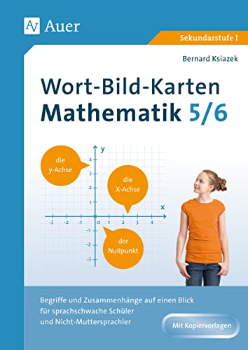 Wort-Bild-Karten Mathematik Klassen 5-6: Begriffe und Zusammenhänge auf einen Blick für sprachschwache Schüler und Nicht-Muttersprachler von Auer Verlag i.d.AAP LW