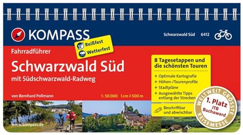 KOMPASS Fahrradführer Schwarzwald Süd mit Südschwarzwald Radweg: mit Routenkarten im optimalen Maßstab. von Kompass