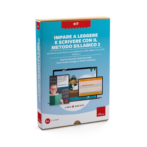 Imparare a leggere e scrivere con il metodo sillabico 2. Con web app. Attività di avviamento e consolidamento delle sillabe CVC e CCV (Vol. 3) (Software didattico) von Erickson