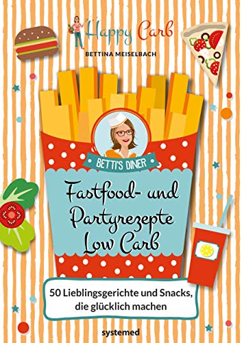 Happy Carb: Fastfood- und Partyrezepte Low Carb: 50 Lieblingsgerichte und Snacks, die glücklich machen von RIVA