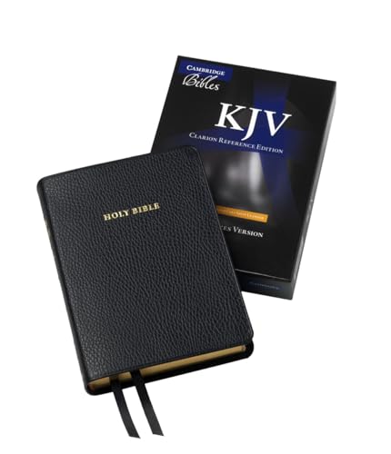 KJV Clarion Reference Edition KJ483:X Black Calf Split Leather: King James Version, Black, Calfskin, Single Column Split Reference Bible