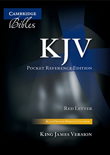 KJV Pocket Reference Bible, Black French Morocco Leather, Red-letter Text, KJ243:XR von Cambridge University Press