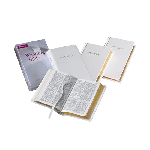 KJV Wedding Bible KJ12W white Imitation Leather: King James Version, White, Faux Leather, Gold Page Edges, Wedding Bible
