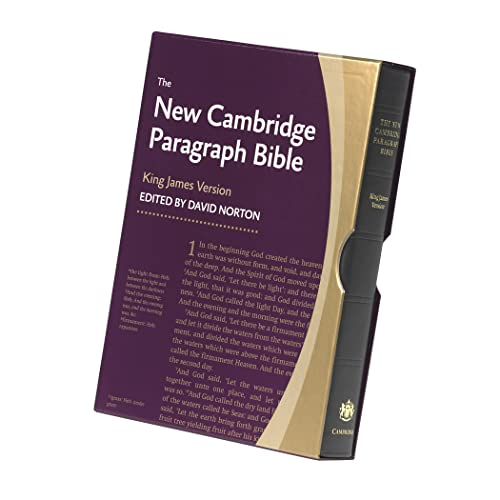 New Cambridge Paragraph Bible KJ595:T Black Calfskin: Black Calfskin, Personal Size von Cambridge University Press