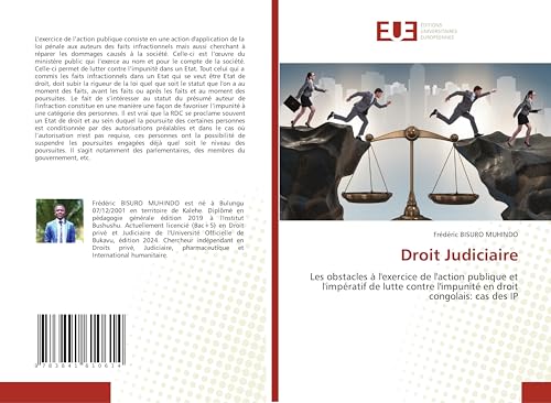 Droit Judiciaire: Les obstacles à l'exercice de l'action publique et l'impératif de lutte contre l'impunité en droit congolais: cas des IP von Fromm Verlag