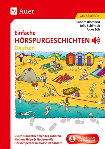 Einfache Hörspurgeschichten Deutsch: Durch sinnentnehmendes Zuhören, Nacherzählen & Notieren die Hörkompetenz in Klasse 1/2 fördern von Auer Verlag i.d.AAP LW