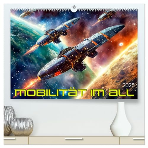 Mobilität im All (hochwertiger Premium Wandkalender 2025 DIN A2 quer), Kunstdruck in Hochglanz von CALVENDO