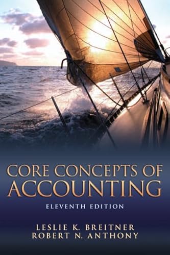 Core Concepts of Accounting von Pearson