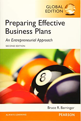 Barringer: Preparing Effective Business Plans: An Entrepreneurial Approach, Global Edition von Pearson