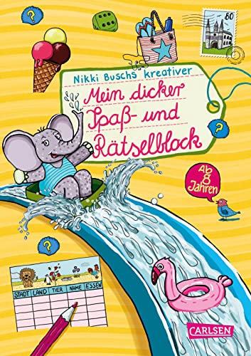 Rätselspaß Grundschule: Mein dicker Spaß- und Rätselblock: Ab 8 Jahren | Ferien-Rätselblock mit 160 Seiten Knobelspaß | Anti-Langeweile-Garantie für Mädchen und Jungs ab 8